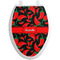 Chili Peppers Toilet Seat Decal (Personalized)