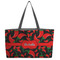 Chili Peppers Tote w/Black Handles - Front View