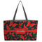 Chili Peppers Beach Totes Bag - w/ Black Handles (Personalized)