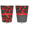 Chili Peppers Trash Can White - Front and Back - Apvl
