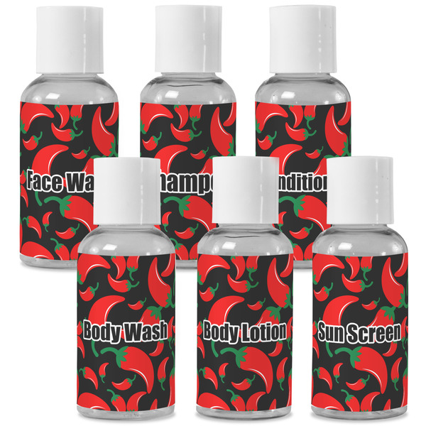 Custom Chili Peppers Travel Bottles (Personalized)