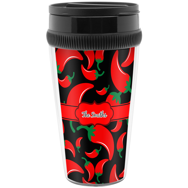 Custom Chili Peppers Acrylic Travel Mug without Handle (Personalized)