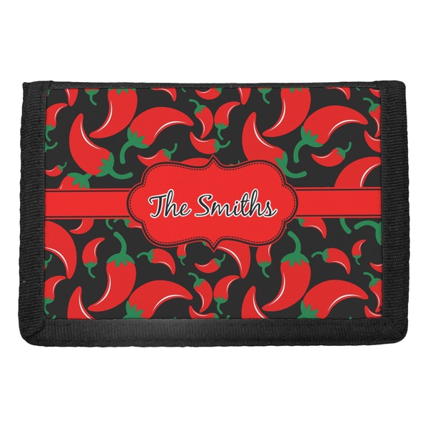 Custom Chili Peppers Trifold Wallet (Personalized)