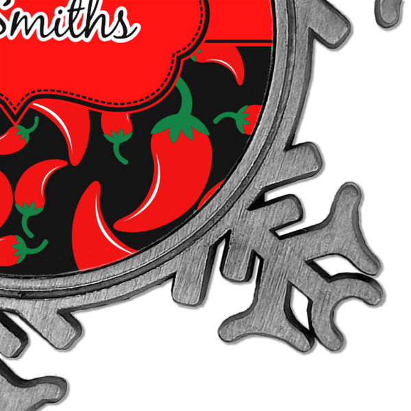 Chili Peppers Vintage Snowflake - Detail