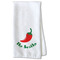 Chili Peppers Waffle Towel - Partial Print Print Style Image
