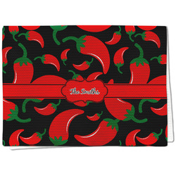 Chili Peppers Kitchen Towel - Waffle Weave (Personalized)