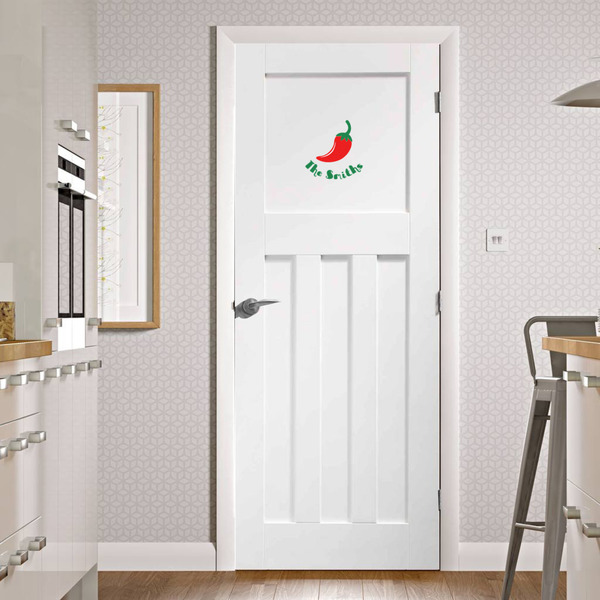 Chili Peppers Wall Graphic on Door