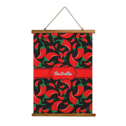Chili Peppers Wall Hanging Tapestry - Tall (Personalized)