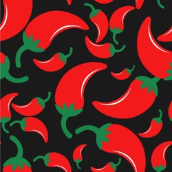 Chili Peppers Wallpaper & Surface Covering (Peel & Stick 24"x 24" Sample)