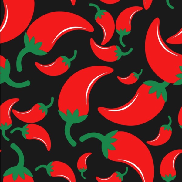 Custom Chili Peppers Wallpaper & Surface Covering (Water Activated 24"x 24" Sample)