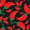 Chili Peppers Wallpaper & Surface Covering (Peel & Stick 24"x 24" Sample)