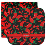 Chili Peppers Facecloth / Wash Cloth (Personalized)