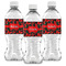Chili Peppers Water Bottle Labels - Front View
