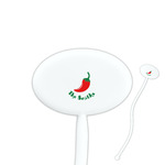 Chili Peppers Oval Plastic Stir Sticks (Personalized)