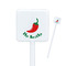 Chili Peppers Square Plastic Stir Sticks (Personalized)