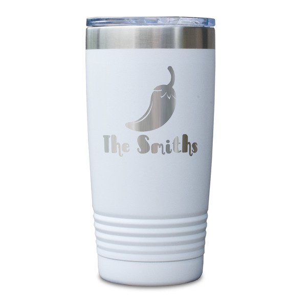 Chili Peppers White Polar Camel Tumbler - 20oz - Single Sided - Approval