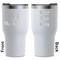 Chili Peppers White RTIC Tumbler - Front and Back
