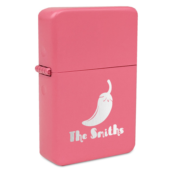 Chili Peppers Windproof Lighters - Pink - Front/Main