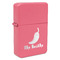 Chili Peppers Windproof Lighter - Pink - Single Sided (Personalized)