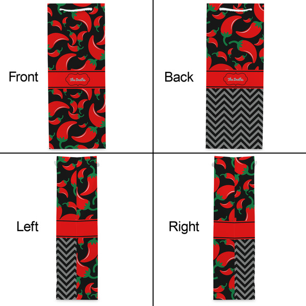 Chili Peppers Wine Gift Bag - Matte - Approval