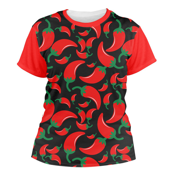 Custom Chili Peppers Women's Crew T-Shirt