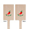 Chili Peppers Wooden 6.25" Stir Stick - Rectangular - Double Sided - Front & Back