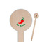 Chili Peppers Wooden 6" Food Pick - Round - Closeup