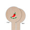 Chili Peppers Wooden 6" Food Pick - Round - Single Sided - Front & Back