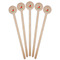 Chili Peppers Wooden 6" Stir Stick - Round - Fan View