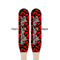 Chili Peppers Wooden Food Pick - Paddle - Double Sided - Front & Back