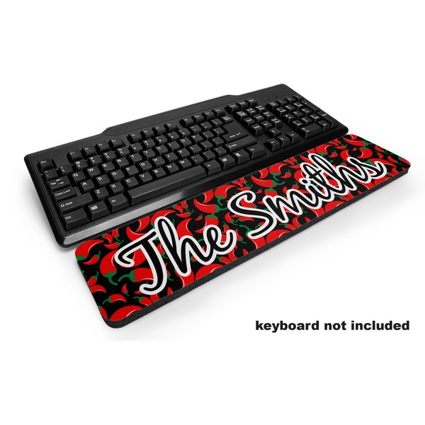Custom Chili Peppers Keyboard Wrist Rest (Personalized)