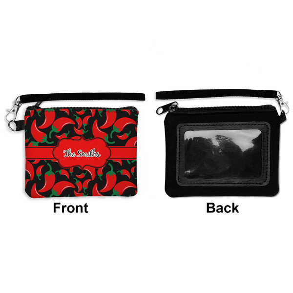 Chili Peppers Wristlet ID Cases - Front & Back