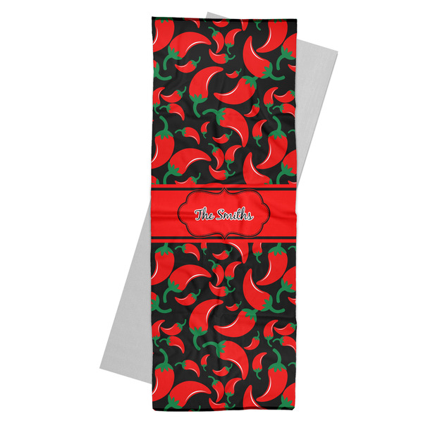Custom Chili Peppers Yoga Mat Towel (Personalized)
