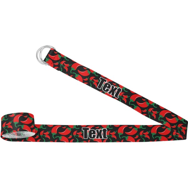 Custom Chili Peppers Yoga Strap (Personalized)