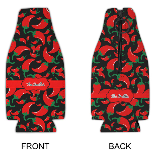 Chili Peppers Zipper Bottle Cooler - APPROVAL