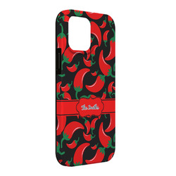 Chili Peppers iPhone Case - Rubber Lined - iPhone 13 Pro Max (Personalized)