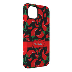 Chili Peppers iPhone Case - Rubber Lined - iPhone 14 Pro Max (Personalized)