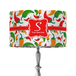 Colored Peppers 12" Drum Lamp Shade - Fabric (Personalized)