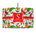 Colored Peppers 12" Drum Pendant Lamp - Fabric (Personalized)
