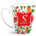 Colored Peppers 12 Oz Latte Mug (Personalized)