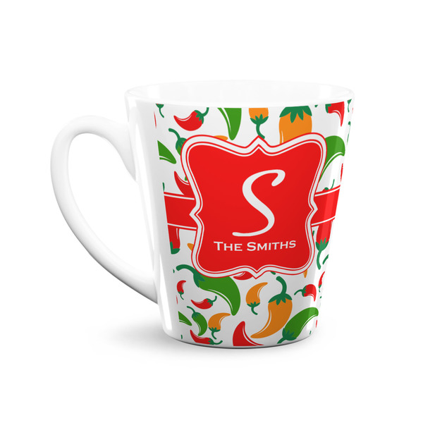 Colored Peppers 12 Oz Latte Mug - Front