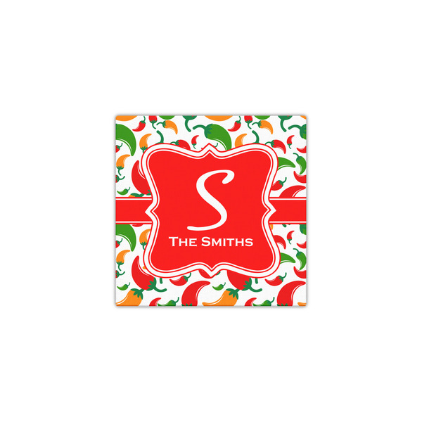 Colored Peppers 12x12 - Canvas Print - Front View