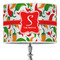Colored Peppers 16" Drum Lampshade - ON STAND (Poly Film)