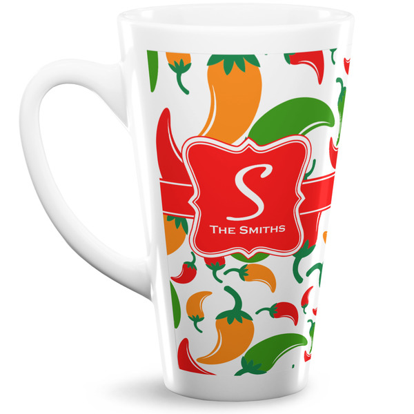 Custom Colored Peppers Latte Mug (Personalized)