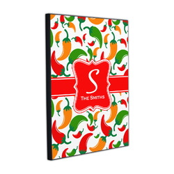 Colored Peppers Wood Prints (Personalized)