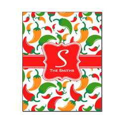 Colored Peppers Wood Print - 16x20 (Personalized)
