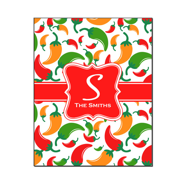 Custom Colored Peppers Wood Print - 16x20 (Personalized)