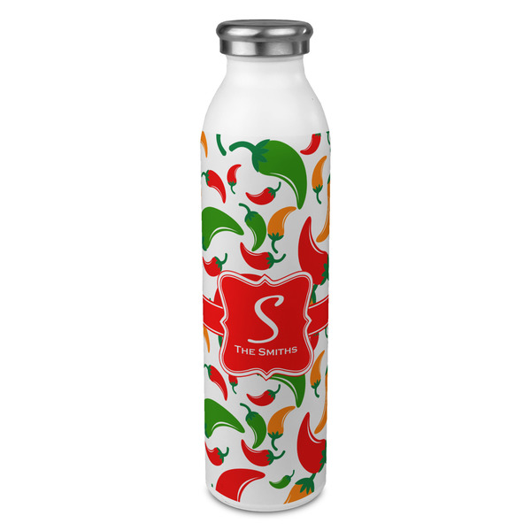 Custom Colored Peppers 20oz Stainless Steel Water Bottle - Full Print (Personalized)