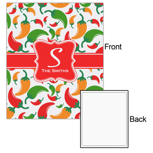Colored Peppers 20x24 - Matte Poster - Front & Back