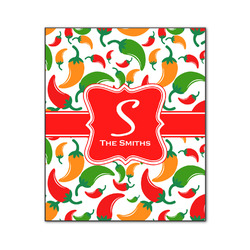 Colored Peppers Wood Print - 20x24 (Personalized)